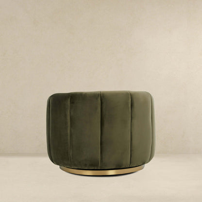 Calista Velvet Swivel Chair