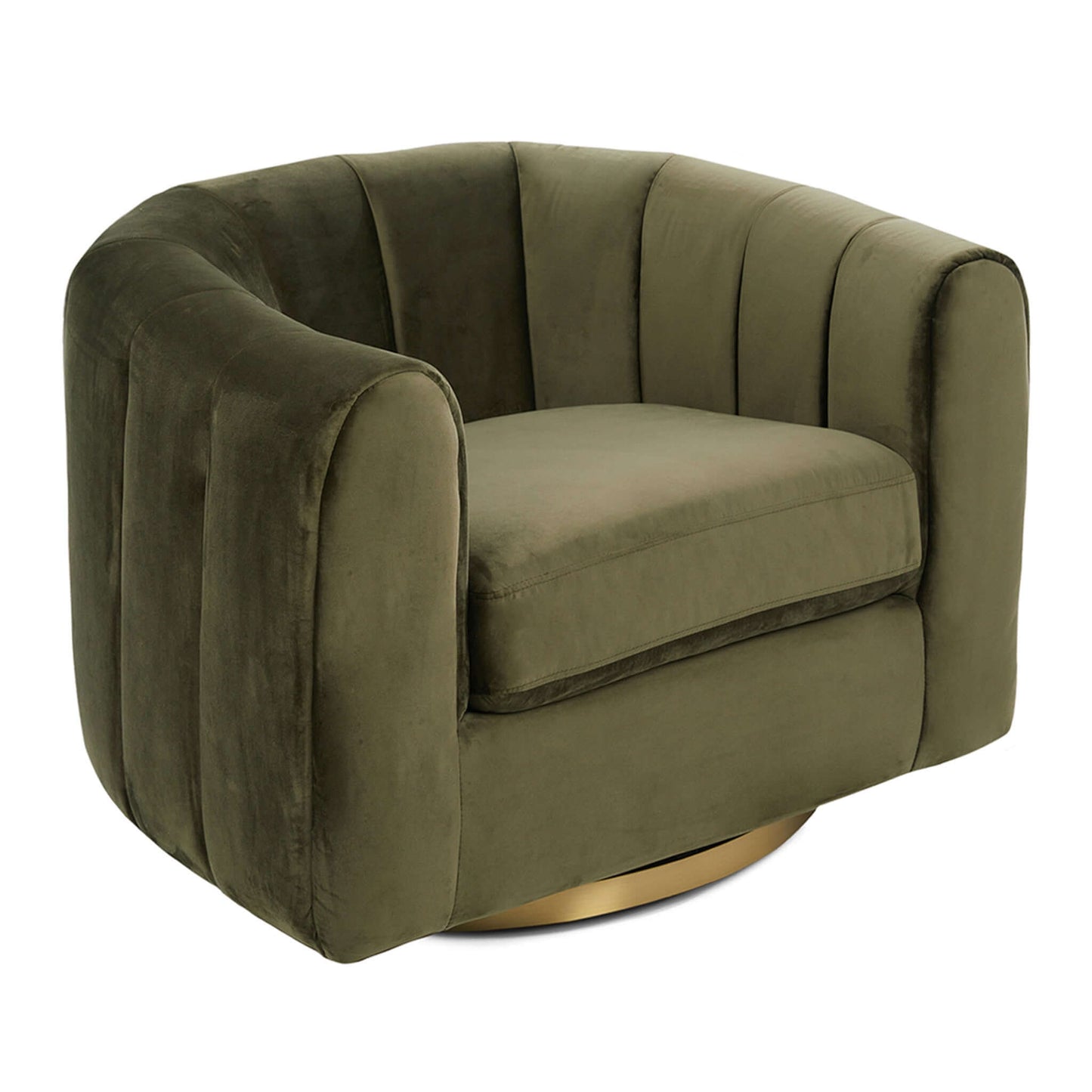 Calista Velvet Swivel Chair