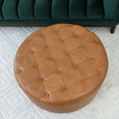 Carlington Leather Ottoman