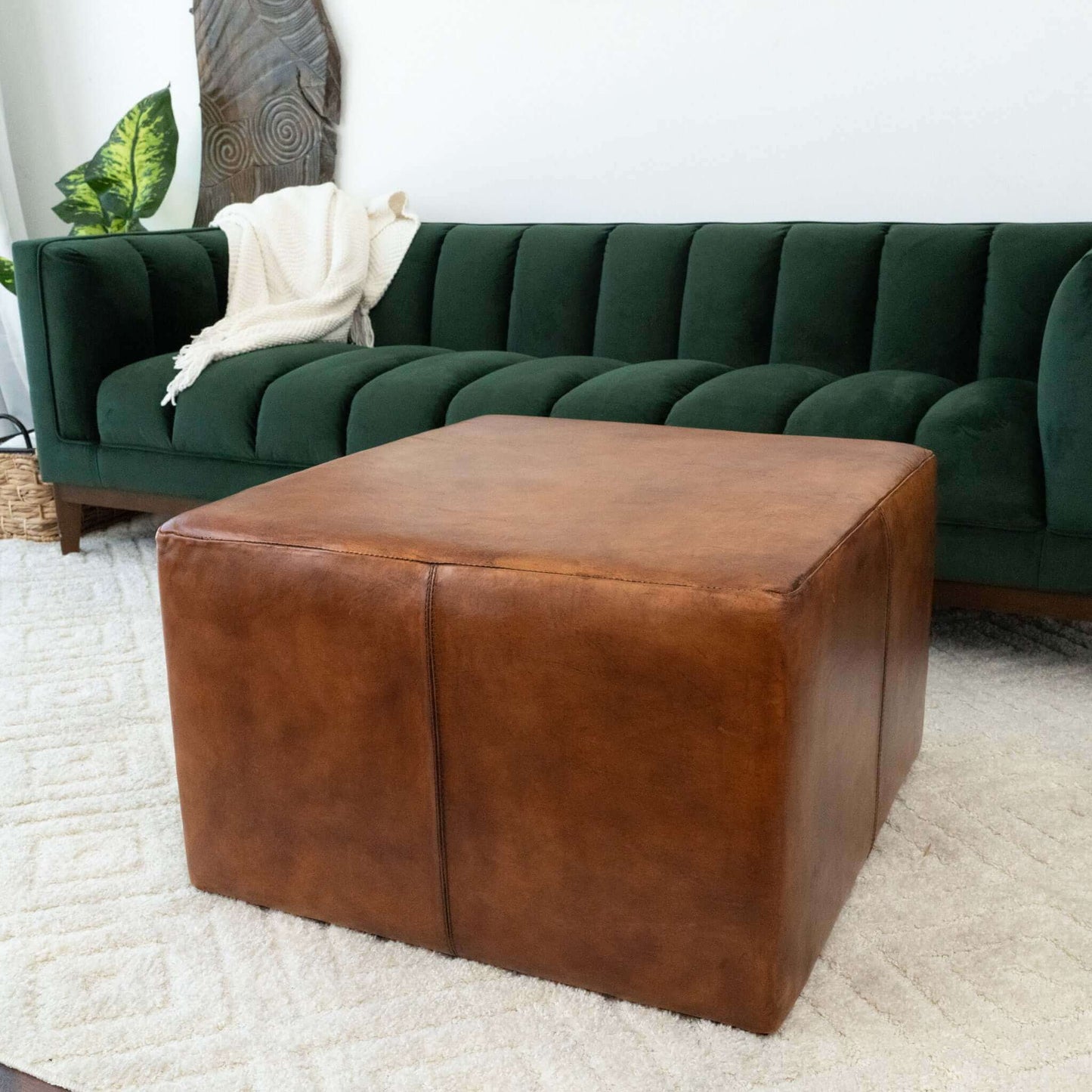 Haverhill Leather Ottoman