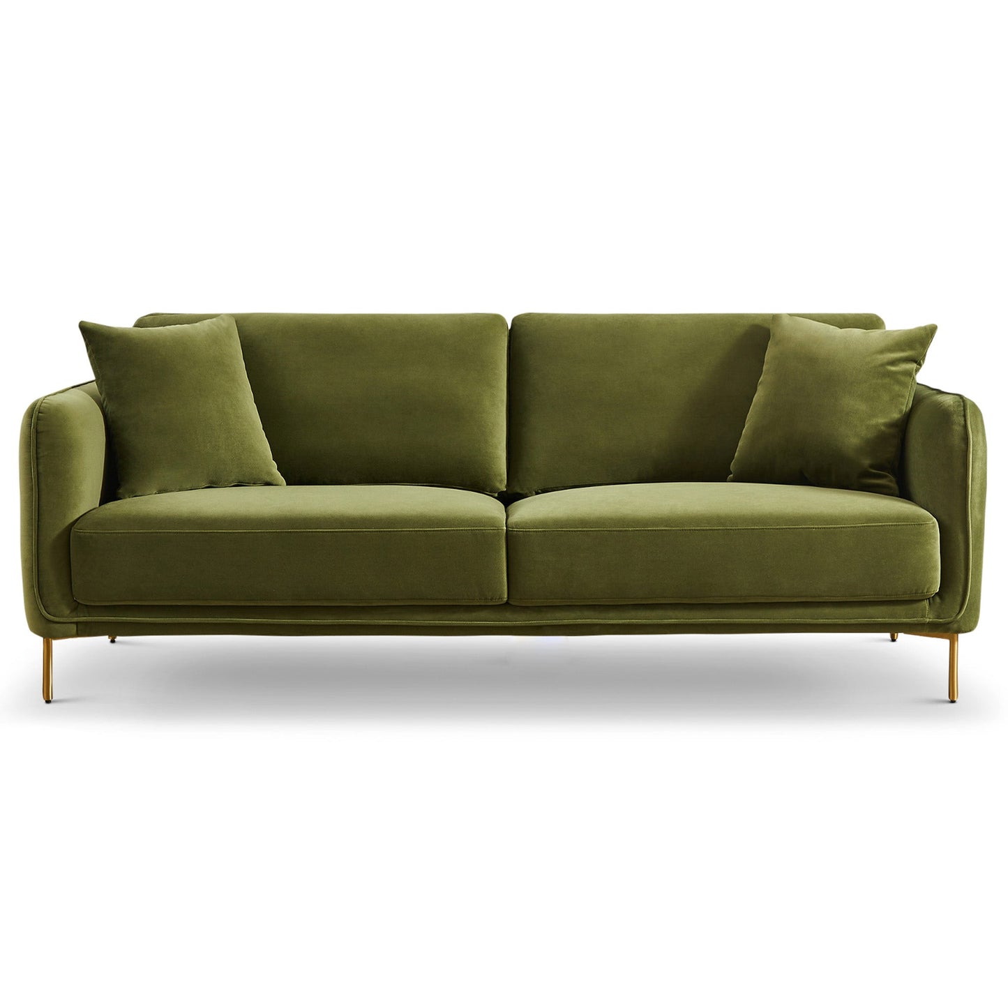 Danton Olive Green Velvet Sofa