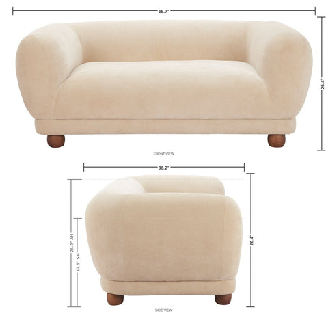 Darfield Loveseat — dimensions