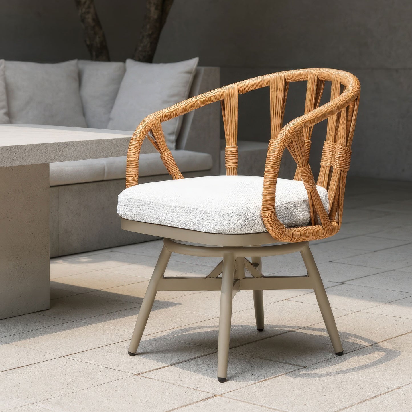 Dartmouth Outdoor Swivel Dining Chair stamps-home-furniture