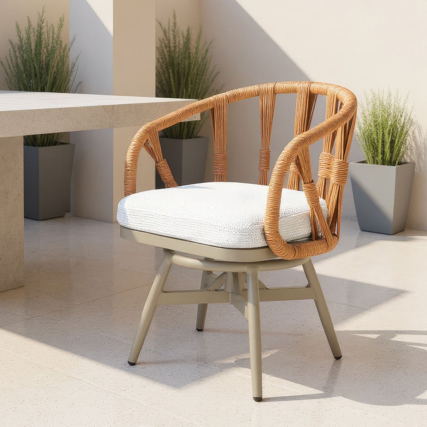 Dartmouth Outdoor Swivel Dining Chair stamps-home-furniture