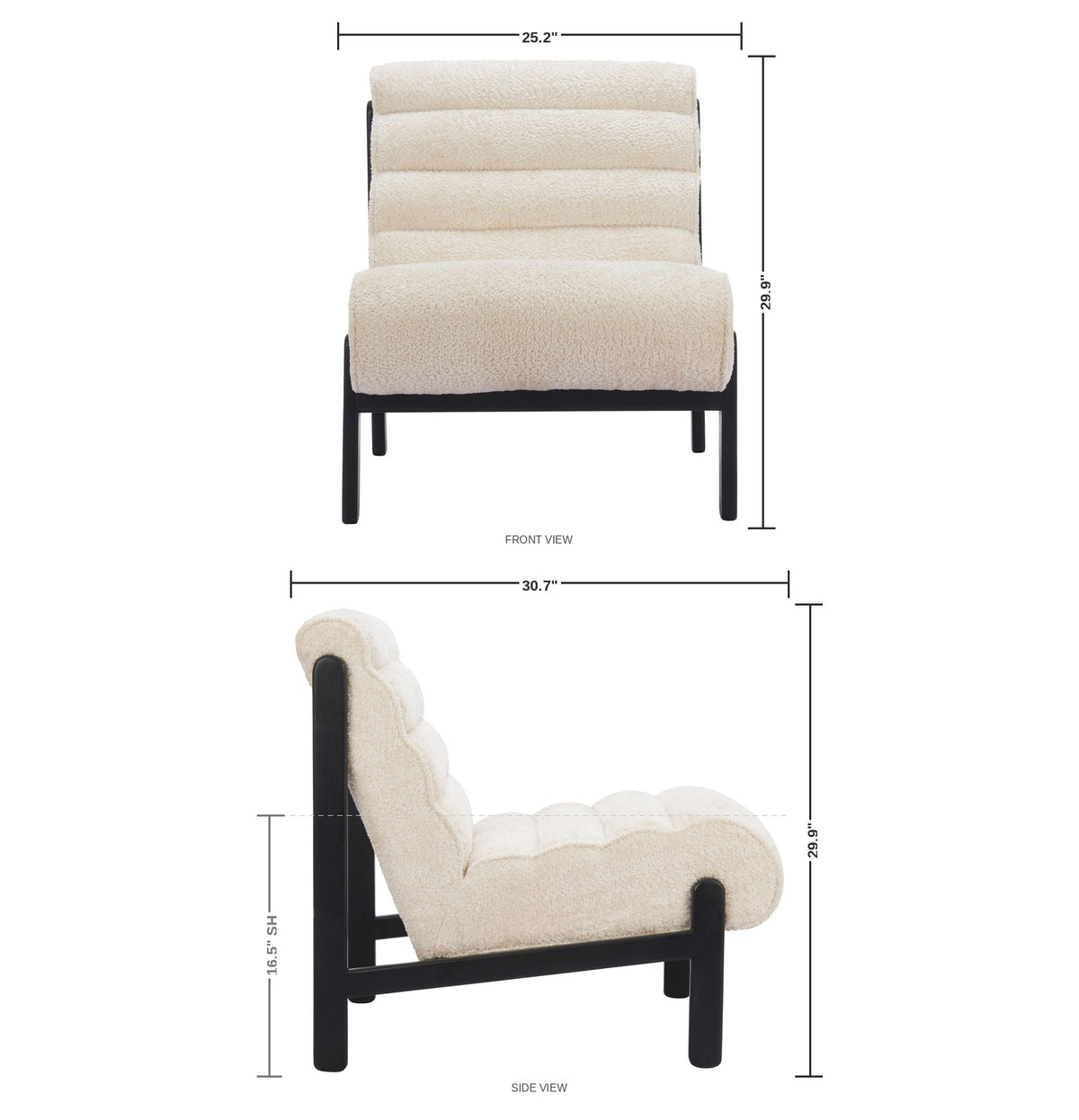 Dorchester Accent Chair — dimensions
