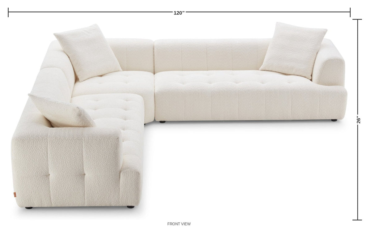 Elmwood 120" Sectional — dimensions