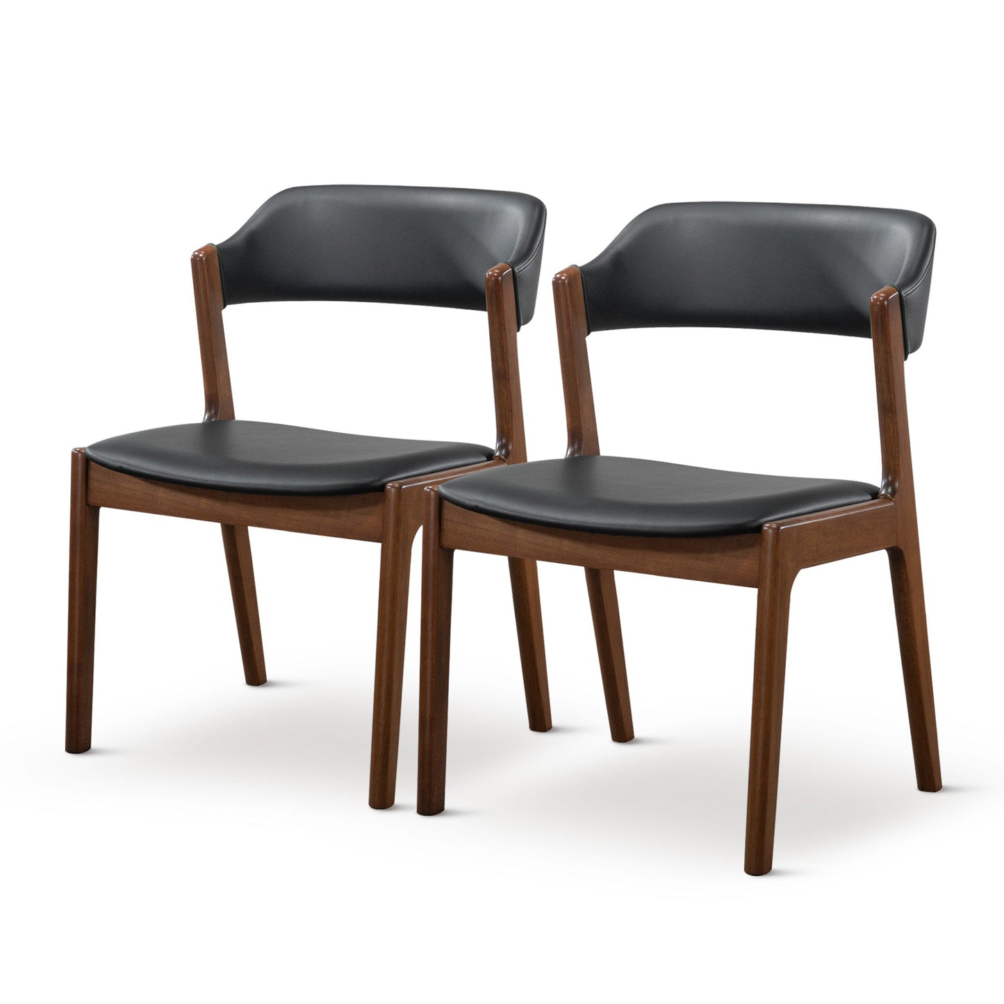 Enzo Leather Dining Chairs - Set of 2