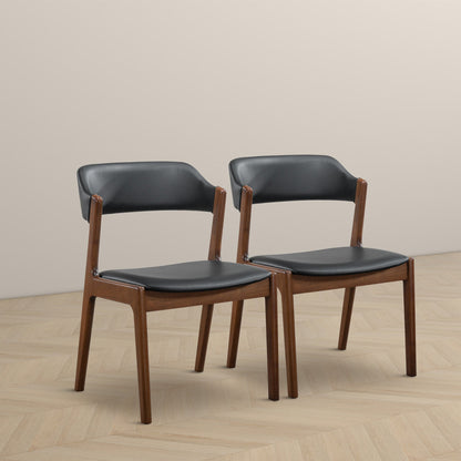 Arlington Leather Dining Chairs - Set of 2