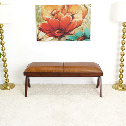 Caiaphas Leather Bench