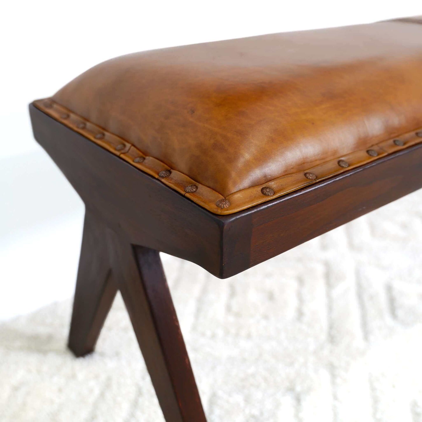 Caiaphas Leather Bench