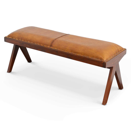 Chad Leather Bench