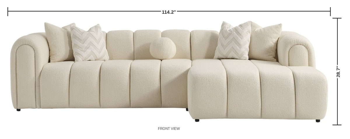 Foxworth Sectional — dimensions
