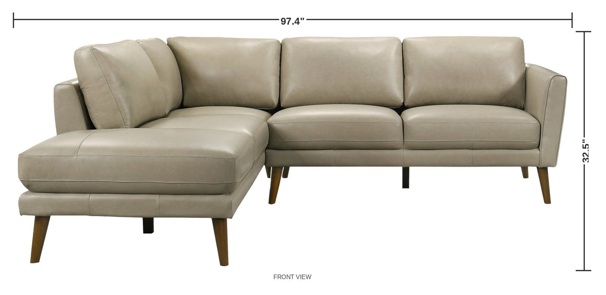 Graystone Sectional — dimensions