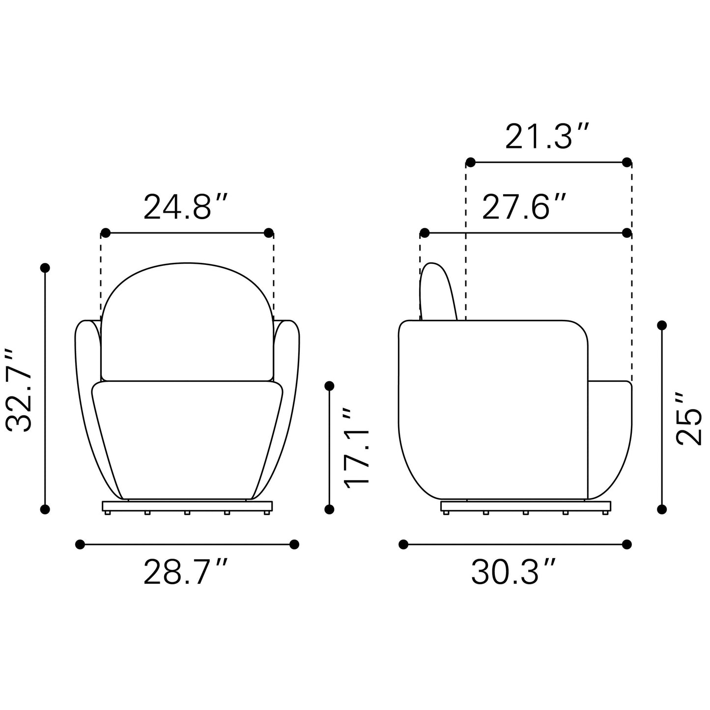 Harlowe Swivel Chair stamps-home-furniture