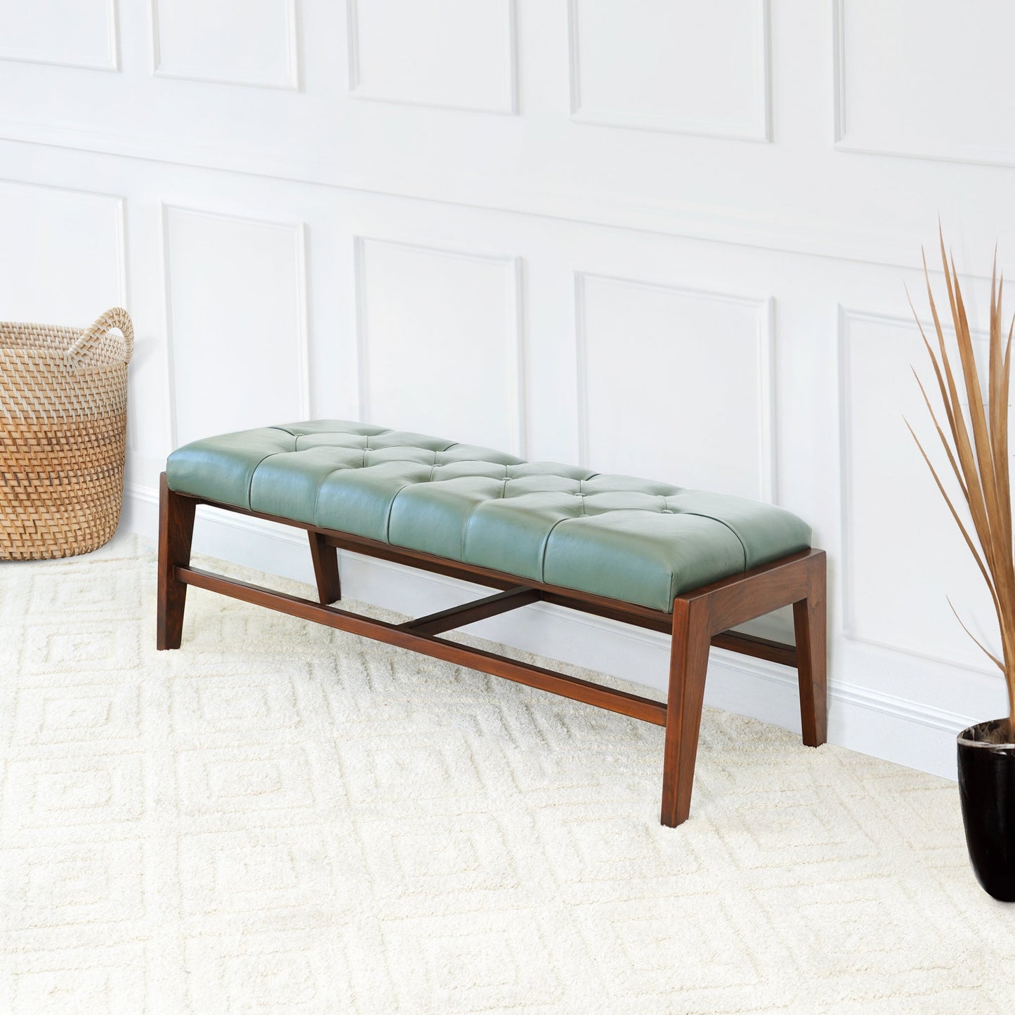 Hera Leather Bench