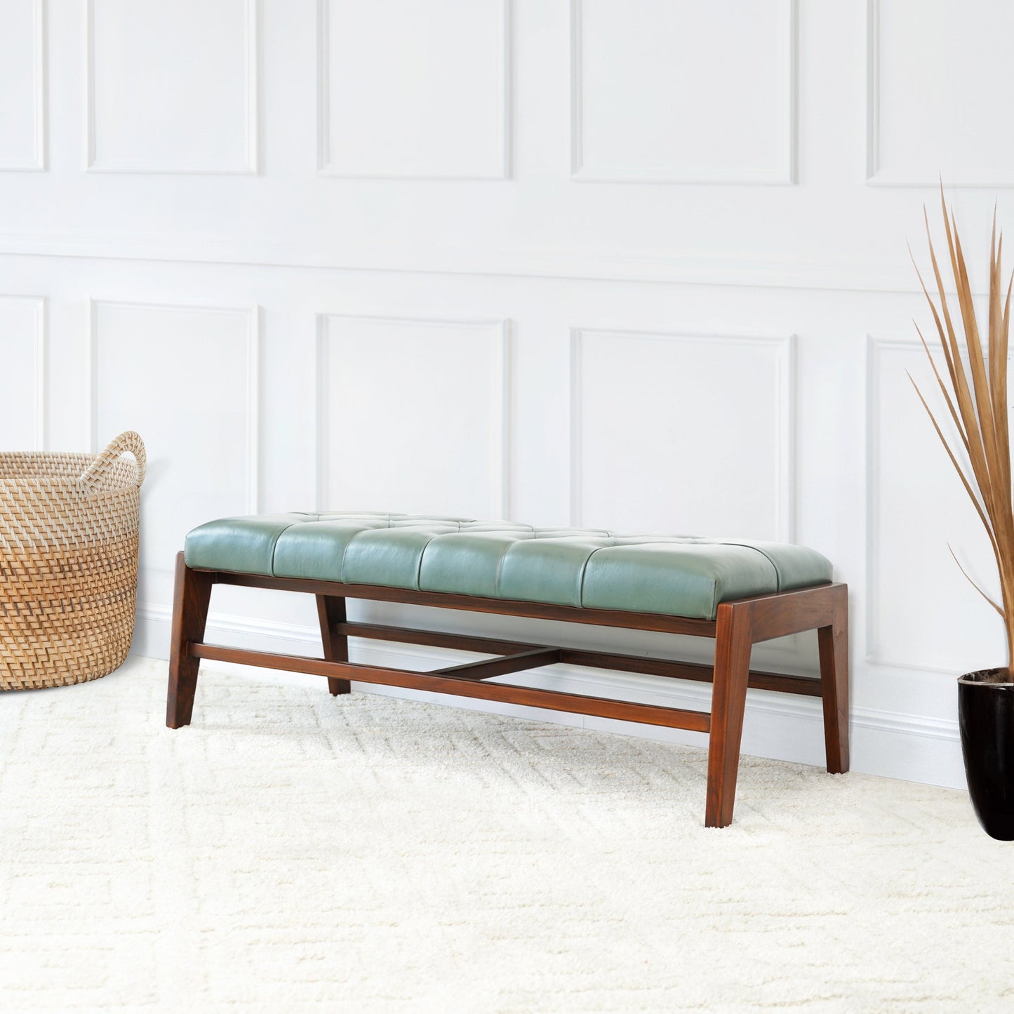 Hera Leather Bench