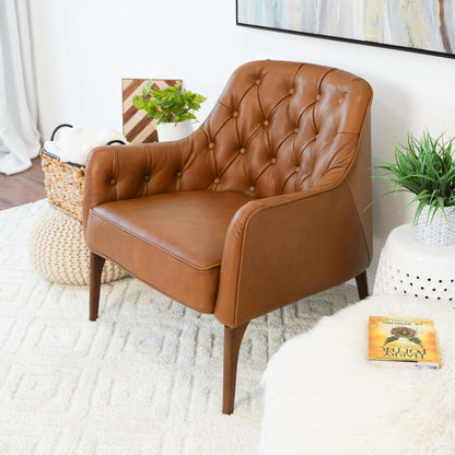 Joshua Leather Lounge Chair