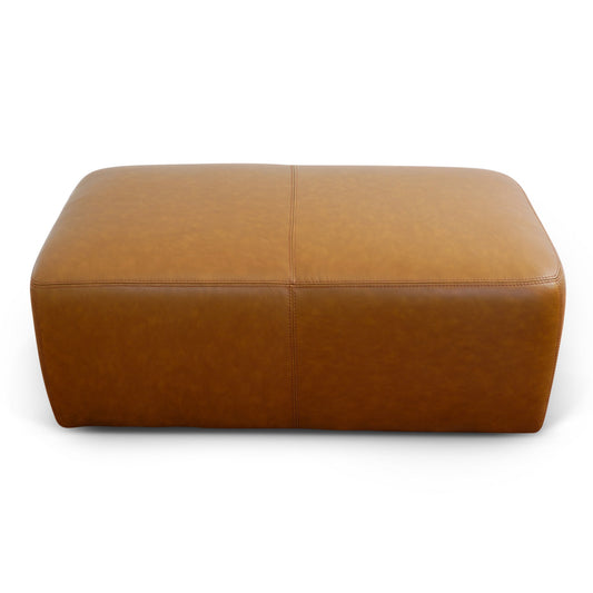 Eudora Leather Ottoman