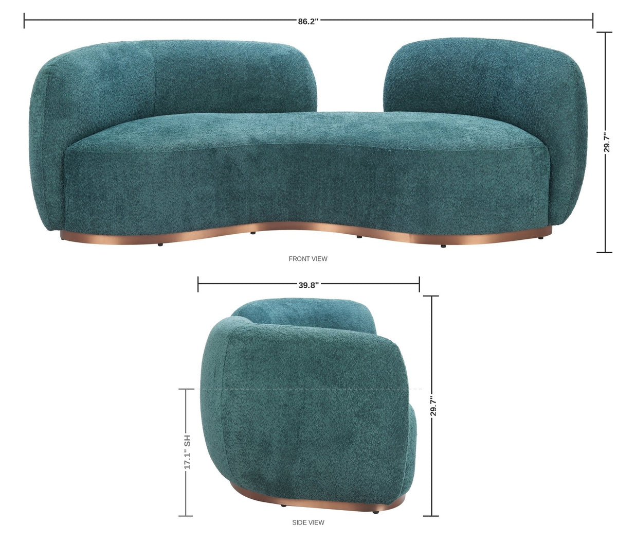 Keswick Sofa — dimensions