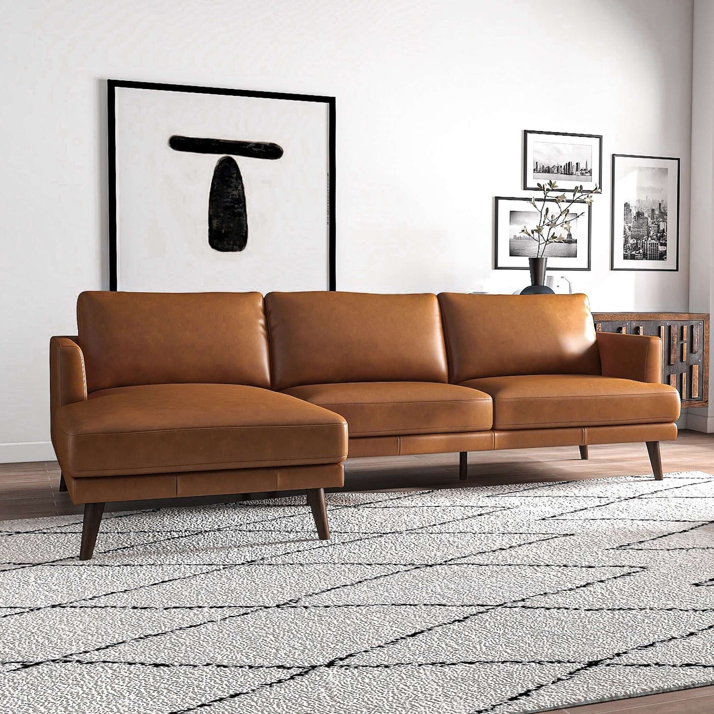 Jorvik Left-Facing Sectional Sofa