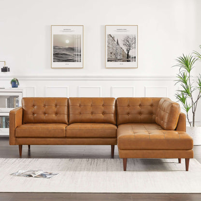 Lynton Right-Facing Leather Sectional