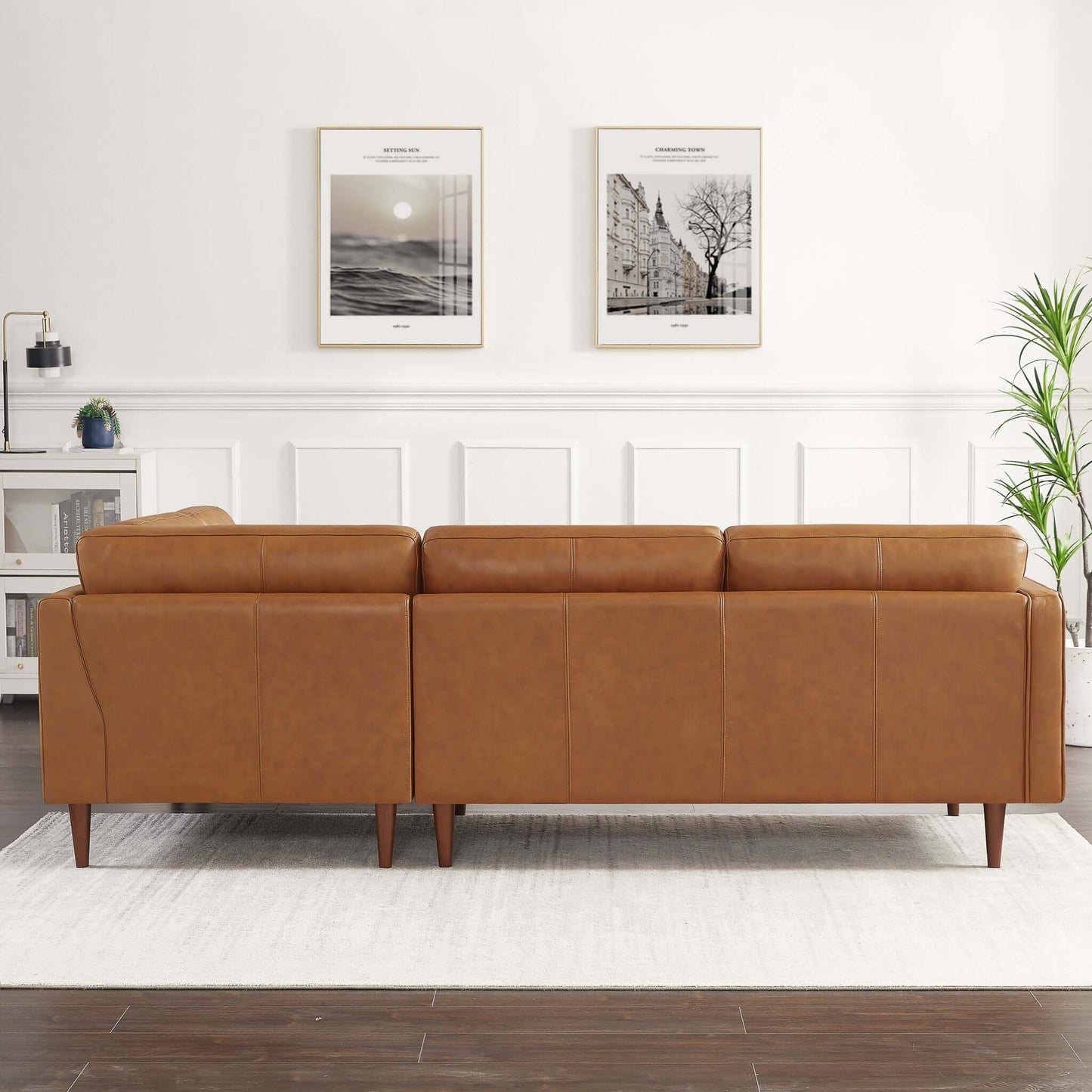 Lynton Left-Facing Leather Sectional