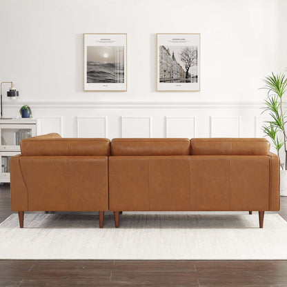 Lucco Left-Facing Leather Sectional