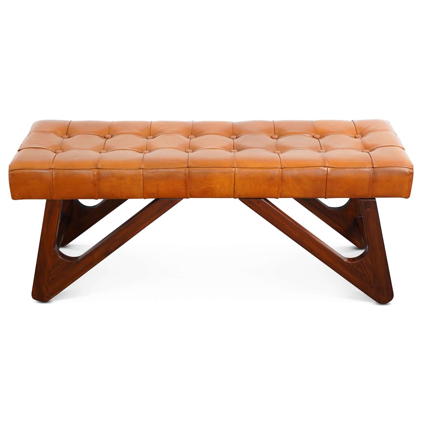 Halloway Leather Bench