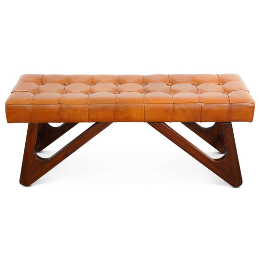 Mia Leather Bench