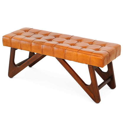 Mia Leather Bench