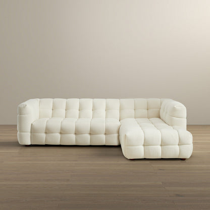 Morrison Right-Facing Boucle Sectional Sofa