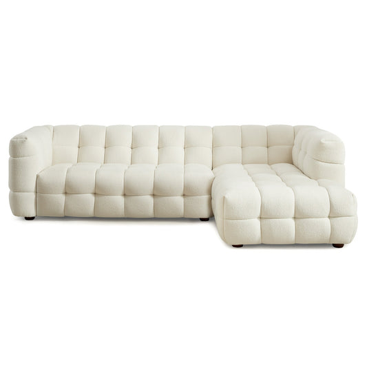 Morrison Right-Facing Boucle Sectional Sofa