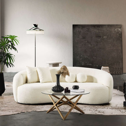 Drake Curvy Boucle Sofa