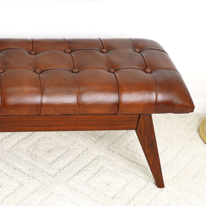 Zenari Leather Bench