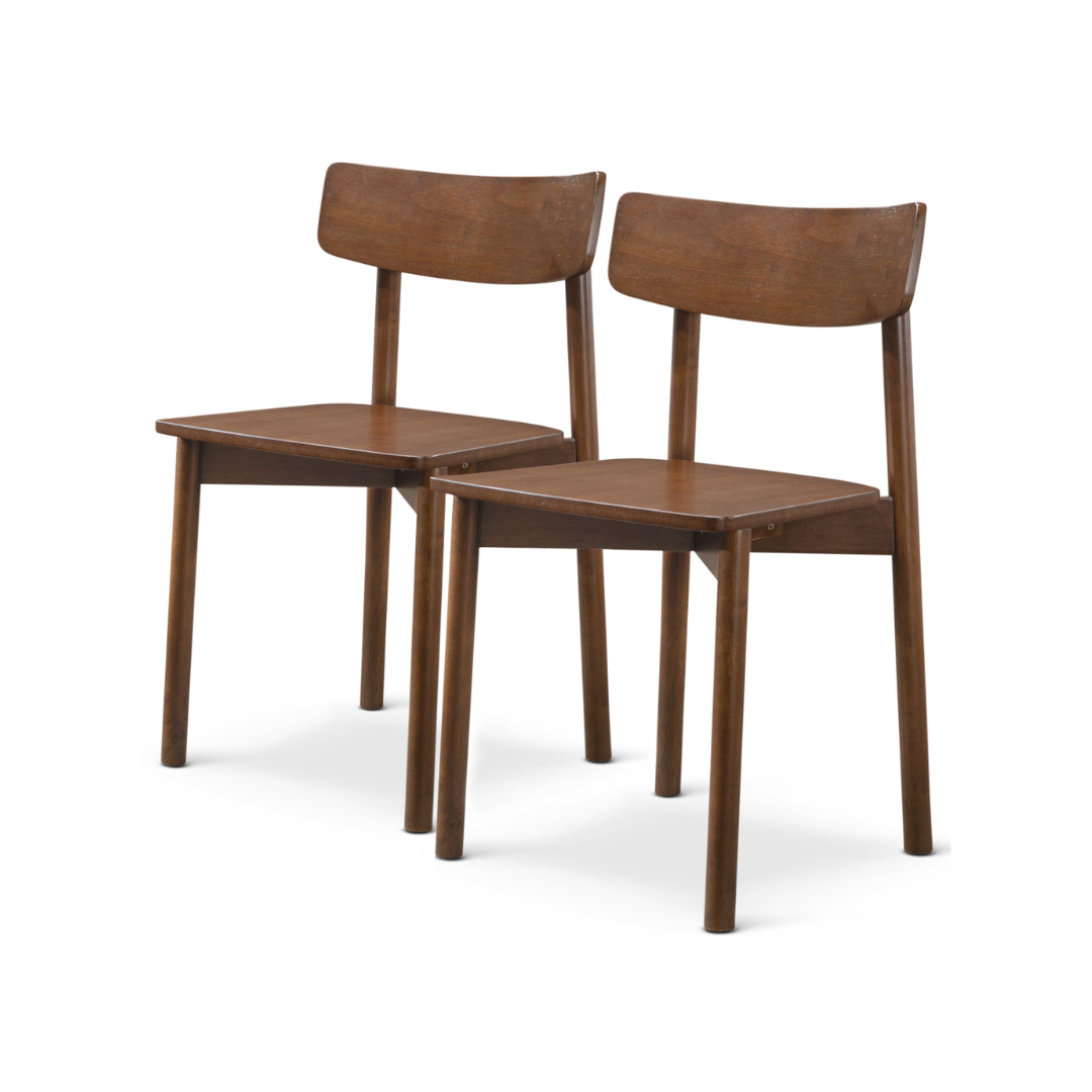 Pierre Walnut Dining Chairs - Set Of 2