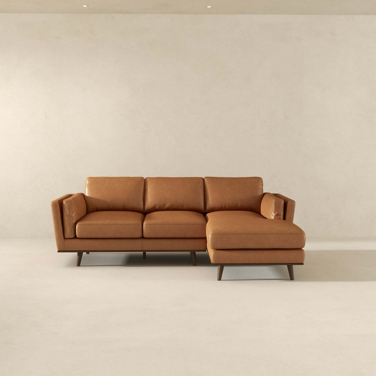 Aurelia Right-Facing Leather Sectional