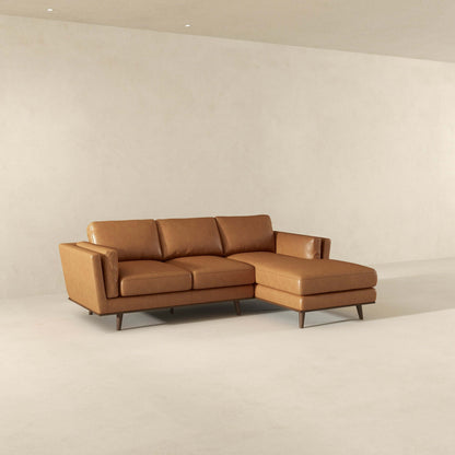 Chase Right-Facing Leather Sectional