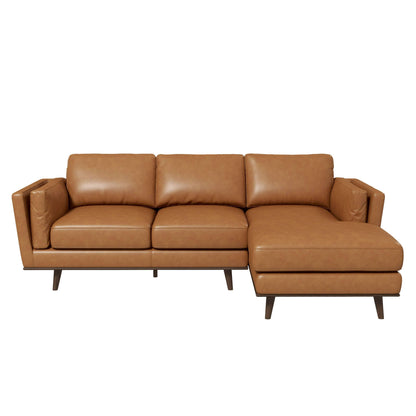 Aurelia Right-Facing Leather Sectional