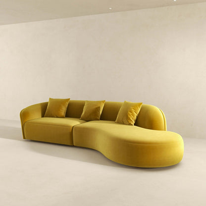 Elijah 126" Curvy Sectional Sofa