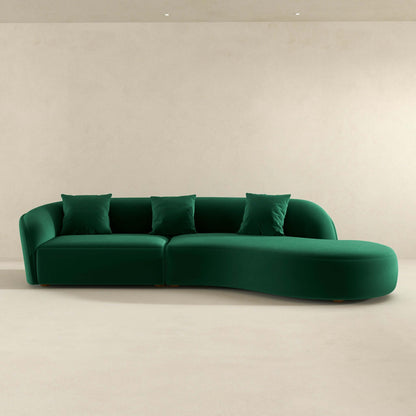 Elijah 126" Curvy Sectional Sofa