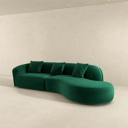 Elijah 126" Curvy Sectional Sofa