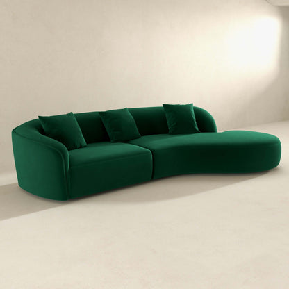 Elijah 126" Curvy Sectional Sofa