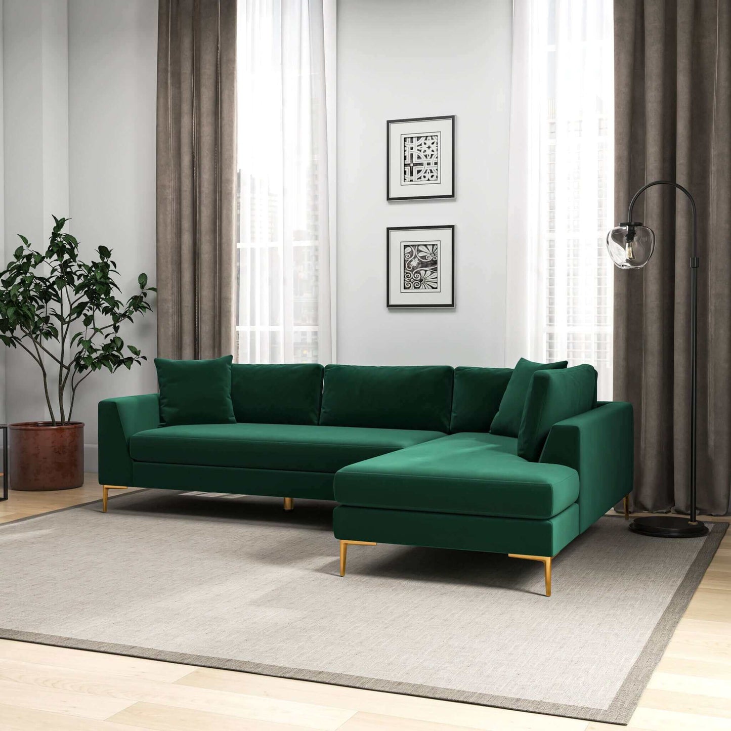 Mano Right-Facing Sectional Sofa