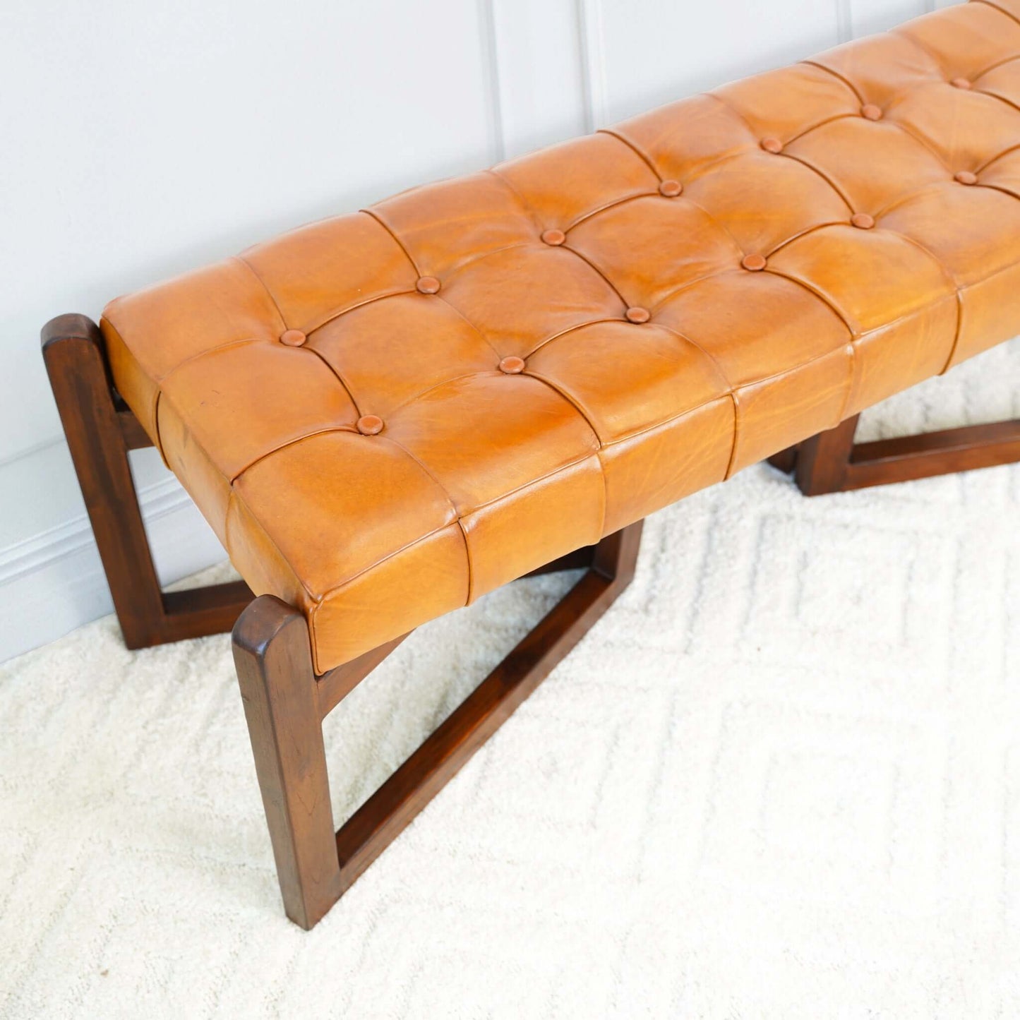 Portland Leather Bench