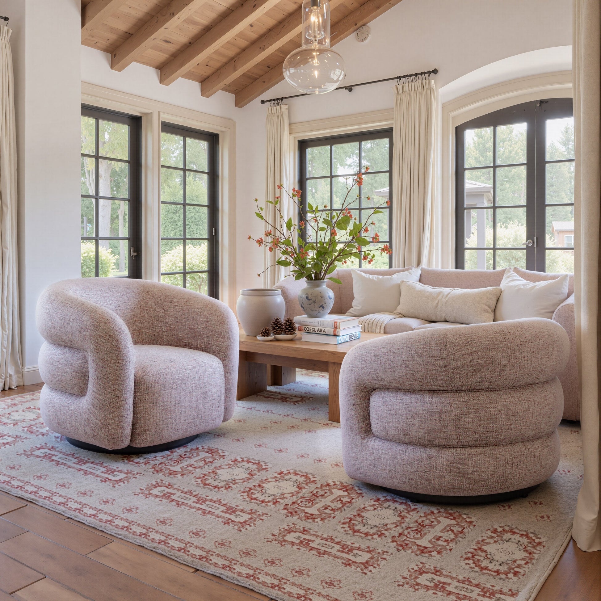 Rosewood Swivel Chair stamps-home-furniture