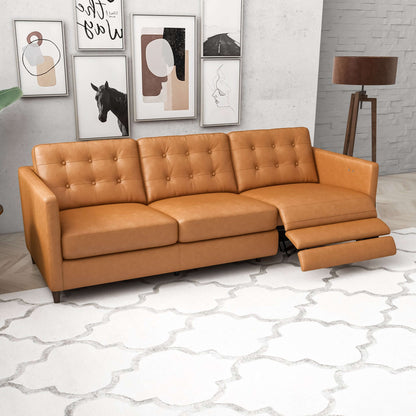 Cressidia Right-Facing Leather Electric Inclining Sofa