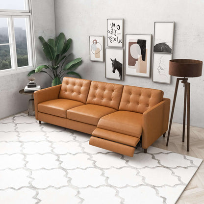 Cressidia Right-Facing Leather Electric Inclining Sofa