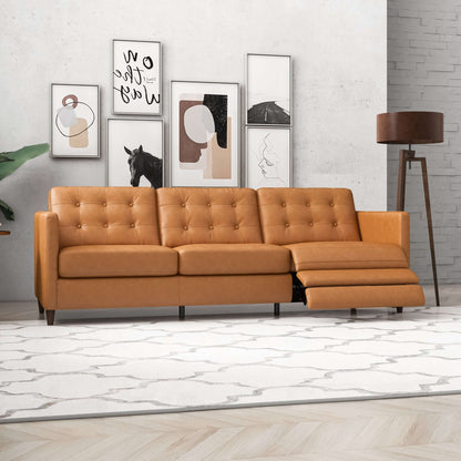 Cressidia Right-Facing Leather Electric Inclining Sofa