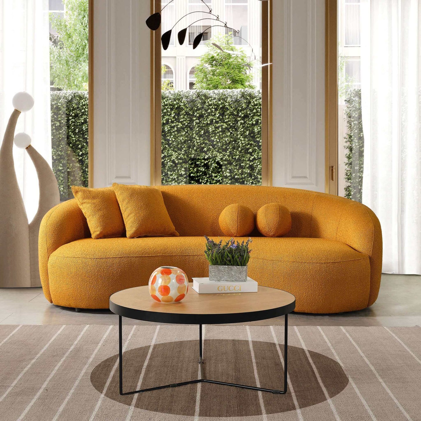 Drake Curvy Boucle Sofa