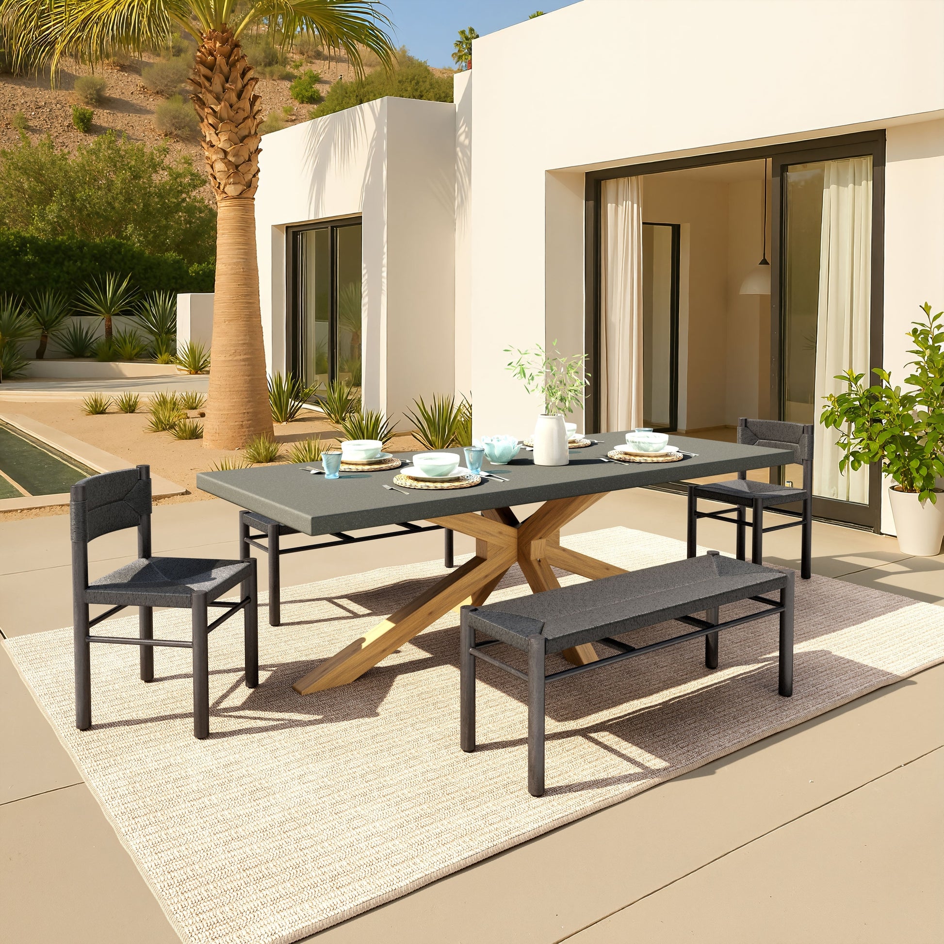 Sunningdale Outdoor Rectangular Dining Table stamps-home-furniture